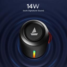 boAt Stone 352 Pro/Stone 358 Pro w/ 14W Signature Sound, Up to 12 Hours Playback, RGB LEDs, TWS Feature, Built-in Mic, BTv5.3, AUX Port, IPX5 & Type-C Interface Bluetooth Speaker (Raging Black)