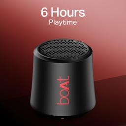 boAt Stone Uno, 3W Signature Sound, 6HRS Battery, TWS Feature, Bluetooth v5.4 & Type-C Interface, Bluetooth Speaker, Wireless Speaker, Portable Speaker(Raging Black)