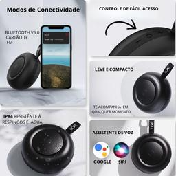 boAt Stone 135 Portable Wireless Speaker with 5W RMS Immersive Sound,IPX4 Water Resistance, True Wireless Feature, Up to 11H Total Playtime, Multi-Connectivity Modes With Type C Charging(Active Black)