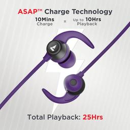 boAt Rockerz 255 Neo in-Ear Bluetooth Neckband with Mic with ENx Tech, Smart Magnetic Buds, ASAP Charge, Upto 25 Hours Playback, 12MM Drivers, Beast Mode, Dual Pairing (Purple Haze)