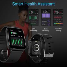 Fire-Boltt Ninja Call Pro Smart Watch Dual Chip Bluetooth Calling, 42.92mm (1.69 inch) HD Display, AI Voice Assistance with 100 Sports Modes, with SpO2 & Heart Rate Monitoring (Black)