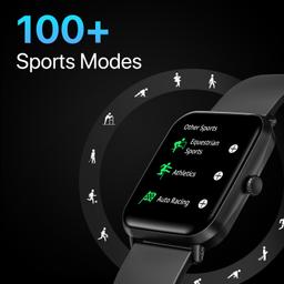 Fire-Boltt Ninja Call Pro Smart Watch Dual Chip Bluetooth Calling, 42.92mm (1.69 inch) HD Display, AI Voice Assistance with 100 Sports Modes, with SpO2 & Heart Rate Monitoring (Black)
