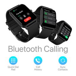 Fire-Boltt Ninja Call Pro Smart Watch Dual Chip Bluetooth Calling, 42.92mm (1.69 inch) HD Display, AI Voice Assistance with 100 Sports Modes, with SpO2 & Heart Rate Monitoring (Black)
