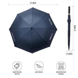 KENNETH COLE New York Automatic Golf Umbrella for Men & Women with UV & Rain Protection Navy Blue