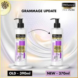 TRESemme Pro Pure Damage Recovery Shampoo, with Fermented Rice Water, Sulphate Free & Paraben Free, for Damaged Hair, 370 ml