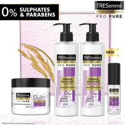 TRESemme Pro Pure Damage Recovery Shampoo, with Fermented Rice Water, Sulphate Free & Paraben Free, for Damaged Hair, 370 ml