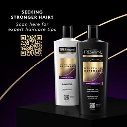 Tresemme Hair Fall Defense Shampoo 340 ml for strong hair with Keratin Protein, prevents hairfall due to breakage, nourishes dry hair & frizz for Men & Women