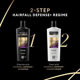 Tresemme Hair Fall Defense Shampoo 340 ml for strong hair with Keratin Protein, prevents hairfall due to breakage, nourishes dry hair & frizz for Men & Women
