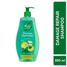 Nyle Naturals Dryness Hydration Shampoo| For Dry & Frizz Free Hair | With Tulsi, Amla and Aloe Vera|Gentle & Soft Shampoo | For Men & Women | 800ml