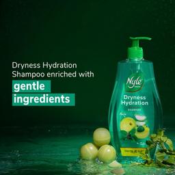 Nyle Naturals Dryness Hydration Shampoo| For Dry & Frizz Free Hair | With Tulsi, Amla and Aloe Vera|Gentle & Soft Shampoo | For Men & Women | 800ml