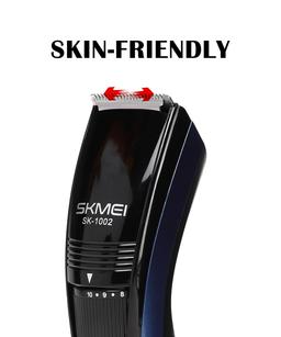 Skmei Beard trimmer Hair Clipper (Corded) with 13 Length Settings,41 mm Wide Cutter, Stainless Steel Blades and Trim-n-Flow Technology for Men (SK-1002)