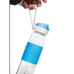 Signoraware Aqua Flip Top Glass Water Bottle, 550ml, Green