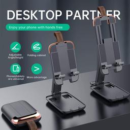 IVON Cell Phone Stand, Portable Fully Foldable Cell Phone Holder,Adjustable Phone Dock Cradle Compatible with Phone 11 Pro, iPad Mini, Nintendo Switch,Tablets