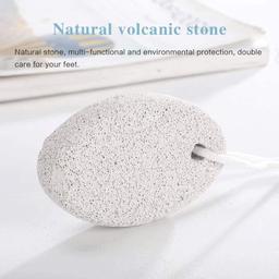 Kai Pumice Stone for Feet - Foot Scrubber for Exfoliating Dry Dead Skin - Natural Foot Stone Removes Callus on Hands, Heels, and Body - Curved Oval Shape
