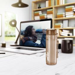 MILTON Hector 1000 Pet Water Bottle, Set of 3, 1 Litre Each, Brown, Reusable Plastic Fridge Bottle, BPA Free and Leak Proof Bottles for Travel, Work