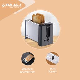 Bajaj ATX3 Auto POP Up Sandwitch Toaster Black 750W 2 Slices