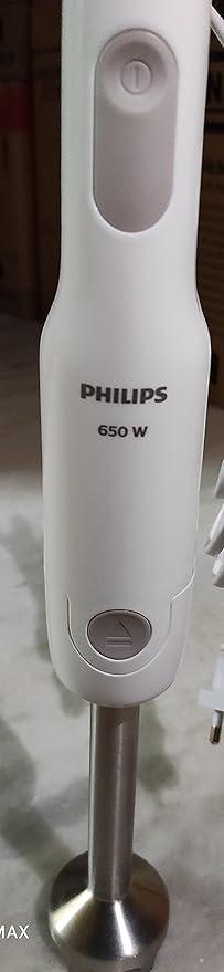 Philips Hand Blender HL1600/00-650W Powerful Motor, Detachable Steel Rod, Single Button Release