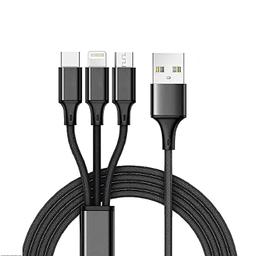 Ivon 3in1 Charging Power Cable(CA- 10) & IVON 20W PD + 3.4A USB Wall Charger