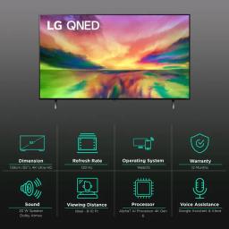 LG QNED83 139.7 cm (55 inch) QNED 4K Ultra HD WebOS TV with Dolby Vision & Dolby Atmos