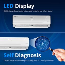 Voltas 1.5 Ton 3 Star Hot & Cold Inverter Split AC (Copper, Anti-dust Filter, 2023 Model, 183VH VECTRA PLATINA, White)