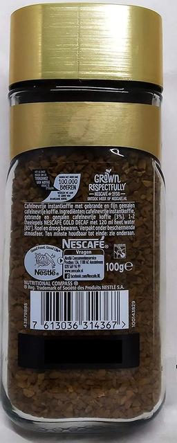 Nescafe Gold Blend Decaff Ground Coffee Glass Bottle Rich Aroma & Smooth Taste, 3.35 Oz ? 95 G