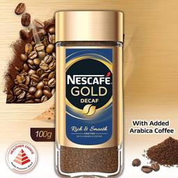Nescafe Gold Blend Decaff Ground Coffee Glass Bottle Rich Aroma & Smooth Taste, 3.35 Oz ? 95 G