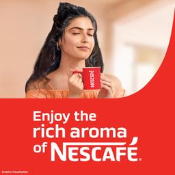 NESCAFE Classic Instant Coffee Powder | Instant Coffee Made with Robusta Beans | Roasted Coffee Beans | 100% Pure Coffee | 45 grams Pouch
