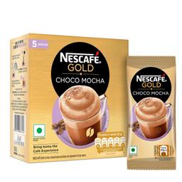 NESCAFE Gold Choco Mocha Instant Coffee Premix, 125g (5 Sachets, 25g each)