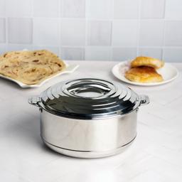 N-Duraa Stainless Steel Hot Pot Casserole Set. Hot and Cold Dish.Capacity 1000ml, 1500ml, 2500ml  Set of 3.
