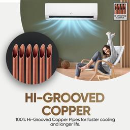 LG 1 Ton 4 Star DUAL Inverter Split AC (Copper, AI Convertible 6-in-1 with VIRAAT Mode, Faster Cooling & Energy Saving, 4 Way Swing, HD Filter with AntiVirus Protection, US-Q13JNYE, White)