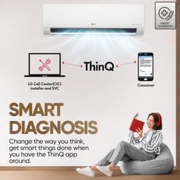 LG 1 Ton 4 Star DUAL Inverter Split AC (Copper, AI Convertible 6-in-1 with VIRAAT Mode, Faster Cooling & Energy Saving, 4 Way Swing, HD Filter with AntiVirus Protection, US-Q13JNYE, White)