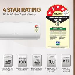 LG 1 Ton 4 Star DUAL Inverter Split AC (Copper, AI Convertible 6-in-1 with VIRAAT Mode, Faster Cooling & Energy Saving, 4 Way Swing, HD Filter with AntiVirus Protection, US-Q13JNYE, White)