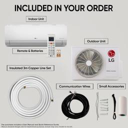 LG 1 Ton 5 Star DUAL Inverter Split AC (Copper, AI Convertible 6-in-1 with VIRAAT Mode, Faster Cooling & Energy Saving, 4 Way Swing, HD Filter with AntiVirus Protection, US-Q14YNZE, White)