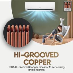 LG 1 Ton 5 Star DUAL Inverter Split AC (Copper, AI Convertible 6-in-1 with VIRAAT Mode, Faster Cooling & Energy Saving, 4 Way Swing, HD Filter with AntiVirus Protection, US-Q14YNZE, White)