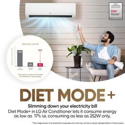 LG 1 Ton 5 Star DUAL Inverter Split AC (Copper, AI Convertible 6-in-1 with VIRAAT Mode, Faster Cooling & Energy Saving, 4 Way Swing, HD Filter with AntiVirus Protection, US-Q14YNZE, White)