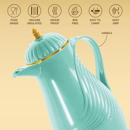 MILTON Minar 1000 Plastic Insulated Flask, 920 ml, Sea Green | BPA Free | Food Grade | Easy to Carry | Odour Free | Easy Grip