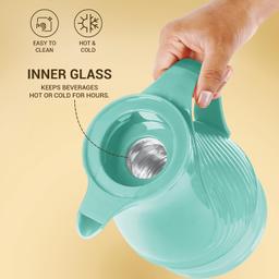MILTON Minar 1000 Plastic Insulated Flask, 920 ml, Sea Green | BPA Free | Food Grade | Easy to Carry | Odour Free | Easy Grip