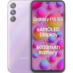 Samsung Galaxy F15 5G (Groovy Violet, 6GB RAM, 128 GB Storage)