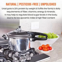 Safe Harvest Pesticide-Free Unpolished Urad Gota | Vegan | Gluten Free - 500gm