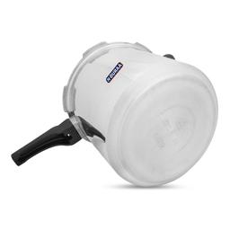 N-DURAA  Pressure Cooker, Outer Lid, Silver, Aluminium, 12 Liters