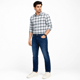 Men Blue Mid Rise Slim Fit Jeans