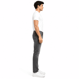 Men Grey Slim Fit Solid Jeans