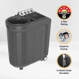 Whirlpool 8.5 kg 5 Star Semi-Automatic Top Loading Washing Machine (ACE DRY 8.5 Kg, GREY DAZZLE ,2x Drying Power)
