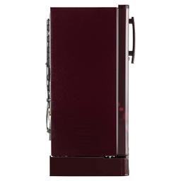 LG 185 L 4 Star Inverter Direct-Cool Single Door Refrigerator (GL-D199OSEY, Scarlet Euphoria, Base stand with drawer)