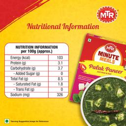 MTR Ready to Eat Palak Paneer 300g