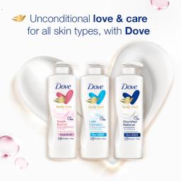 Dove Body Love Supple Bounce Body Lotion for Dry Skin 48Hrs Moisturisation, Paraben Free, with Plant based Moisturiser, For Supple Healthy Skin 400ml