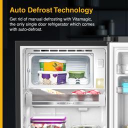 Whirlpool 192 L 3 Star Vitamagic PRO Frost Free Direct-Cool Single Door Refrigerator (215 VITAMAGIC PRO PRM 3S MAGNUM STEEL-Z Fridge, Silver, Auto Defrost Technology, 2024 Model)