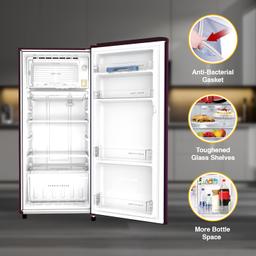 Whirlpool 184 L 4 Star Inverter Direct-Cool Single Door Refrigerator (205 WDE PRM 4S Inv WINE RADIANCE-Z, 2023 Model)