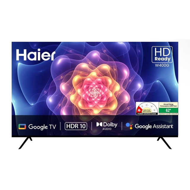Haier 80cm (32) HD Ready Smart LED Google TV LE32W400G -N (Black)