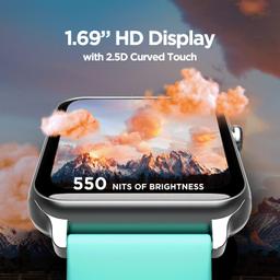 boAt Wave Call Smart Watch, Smart Talk w/Advanced Dedicated Bluetooth Calling Chip, 1.69 HD Display w/ 550 NITS & 70% Color Gamut, 150+ Watch Faces, Multi-Sport Modes,HR,SpO2(Caribbean Green)